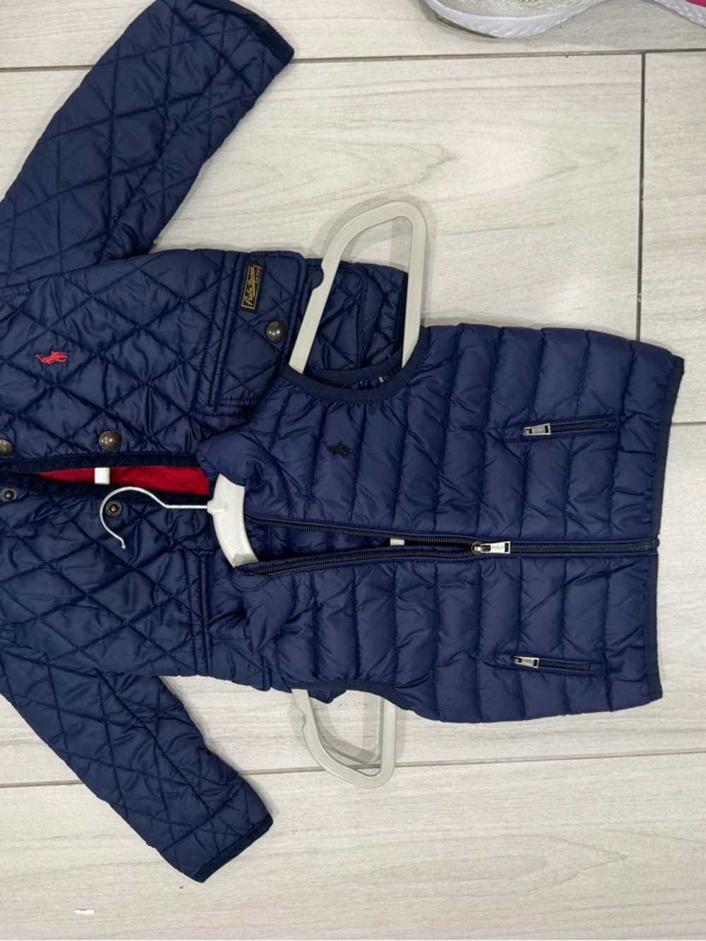 Ralph Lauren Navy Quilted Puffer Jacket for Kids
